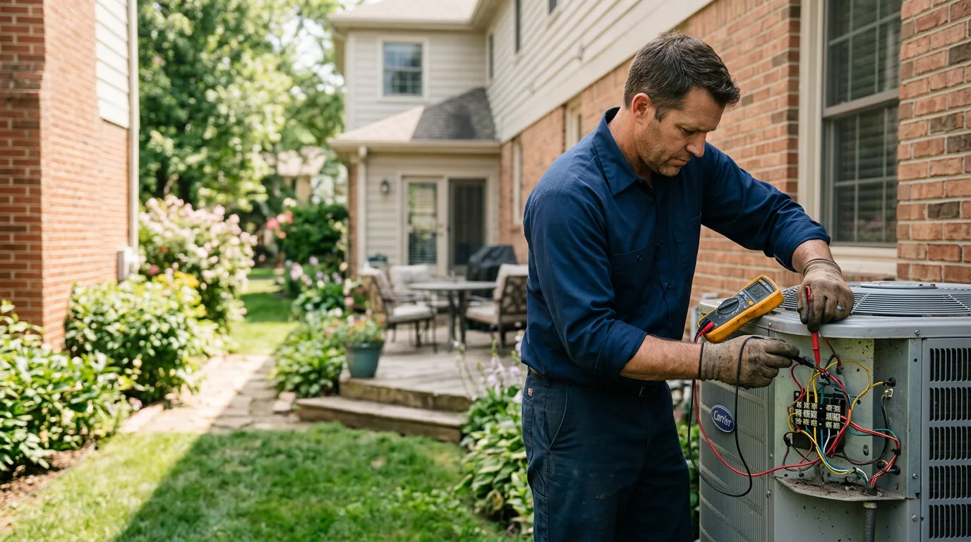 HVAC technician working near Falling Waters, WV